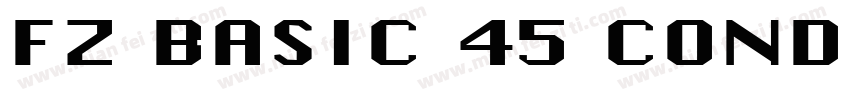 FZ BASIC 45 COND Nor字体转换